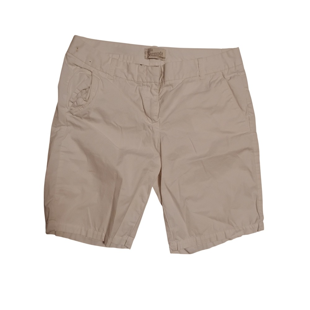 J. Crew Bermuda White Shorts‎ Size 4